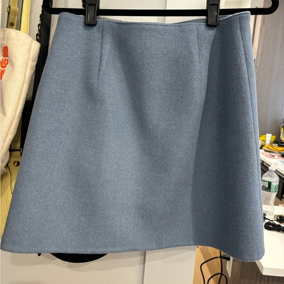Club Monaco Centie Wool Mini Skirt Blue Size 4 - Picture 4 of 5